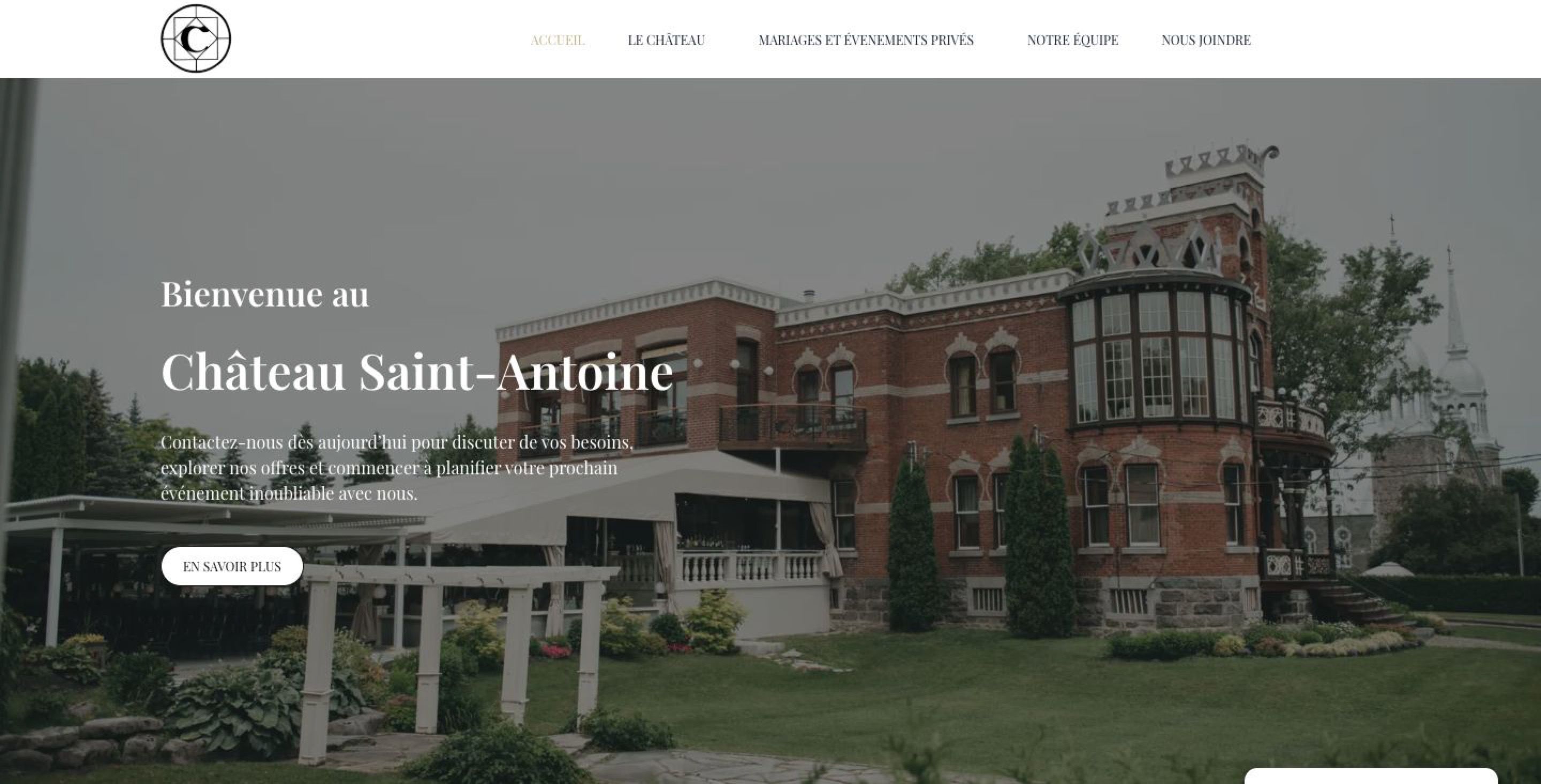 Château Saint-Antoine - site desktop