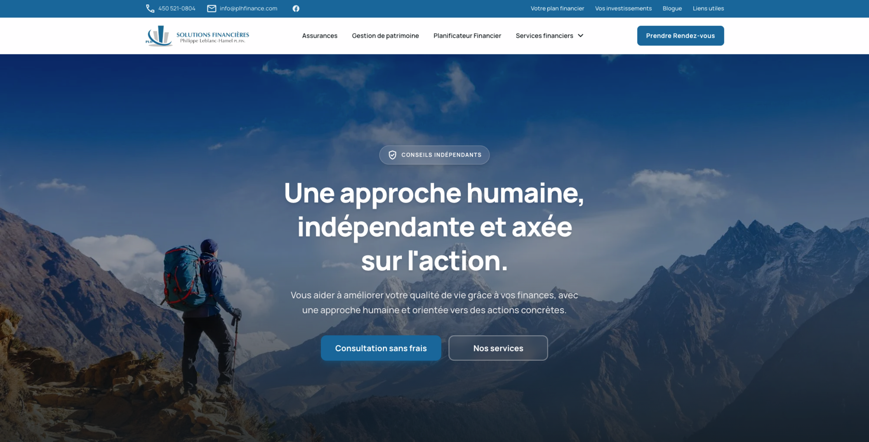 PLH Finance - site desktop