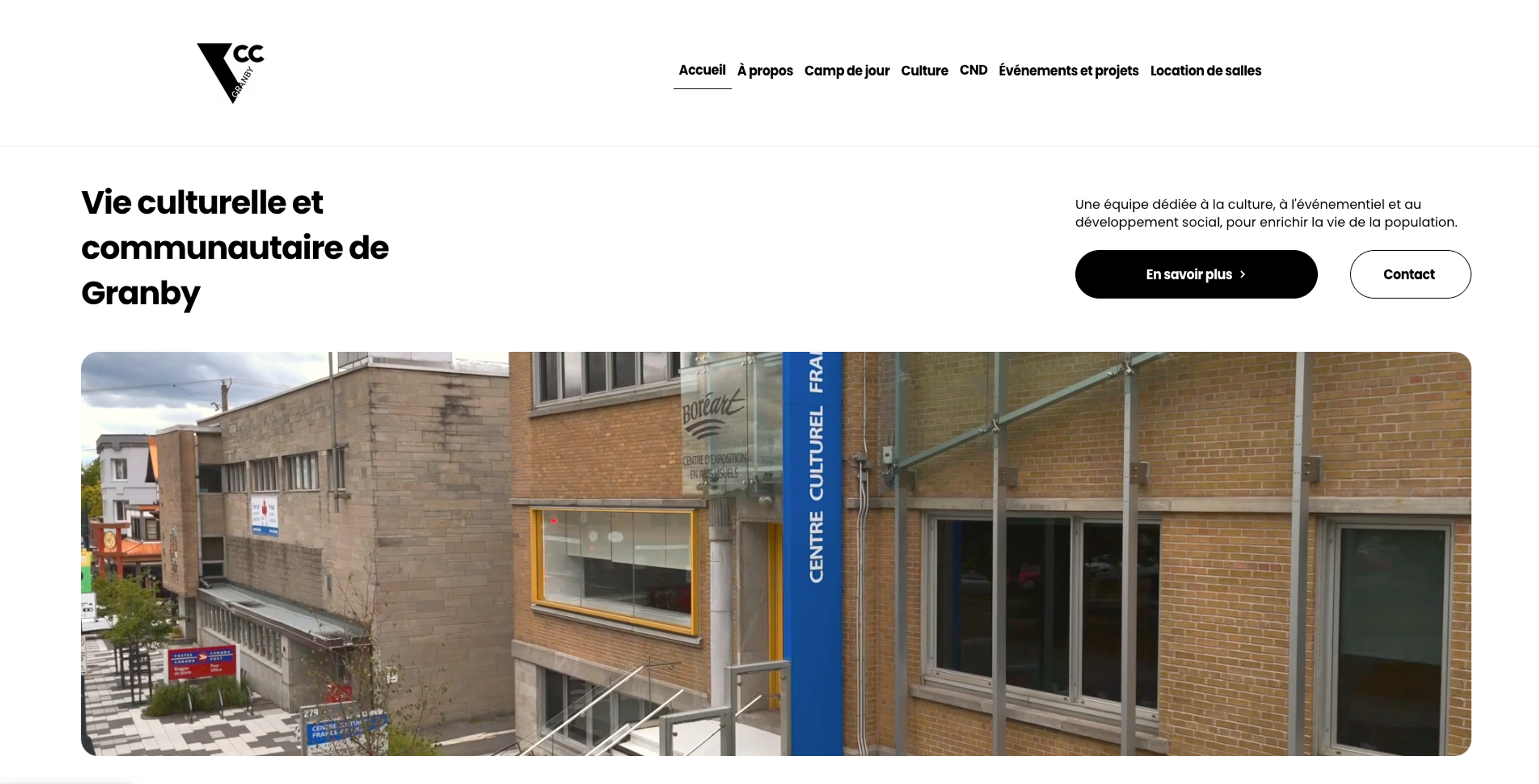Vie culturelle et communautaire de Granby - site desktop
