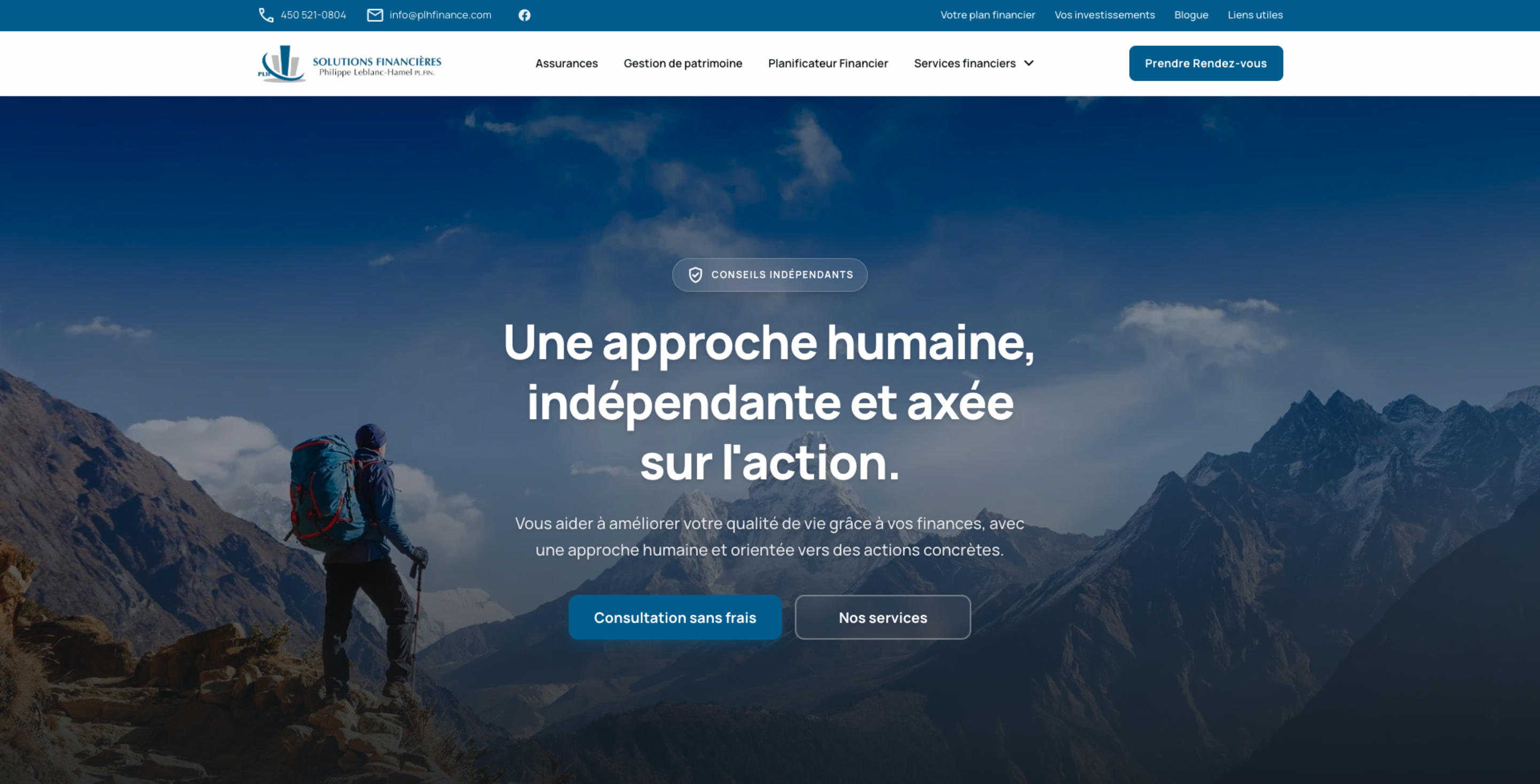 PLH Finance - site desktop